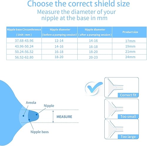 Miniatura 7 de 10 piezas de insertos de brida de 131517190.827 in, compatibles con S9S9 Pro S10S12 extraíble, inserto de brida de extractor de leche, inserto de