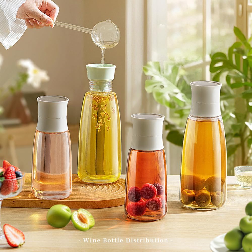 Amazon｜食品級 ガラス瓶 果実酒 瓶密閉瓶 梅シロップ 瓶 1000ml/600ml