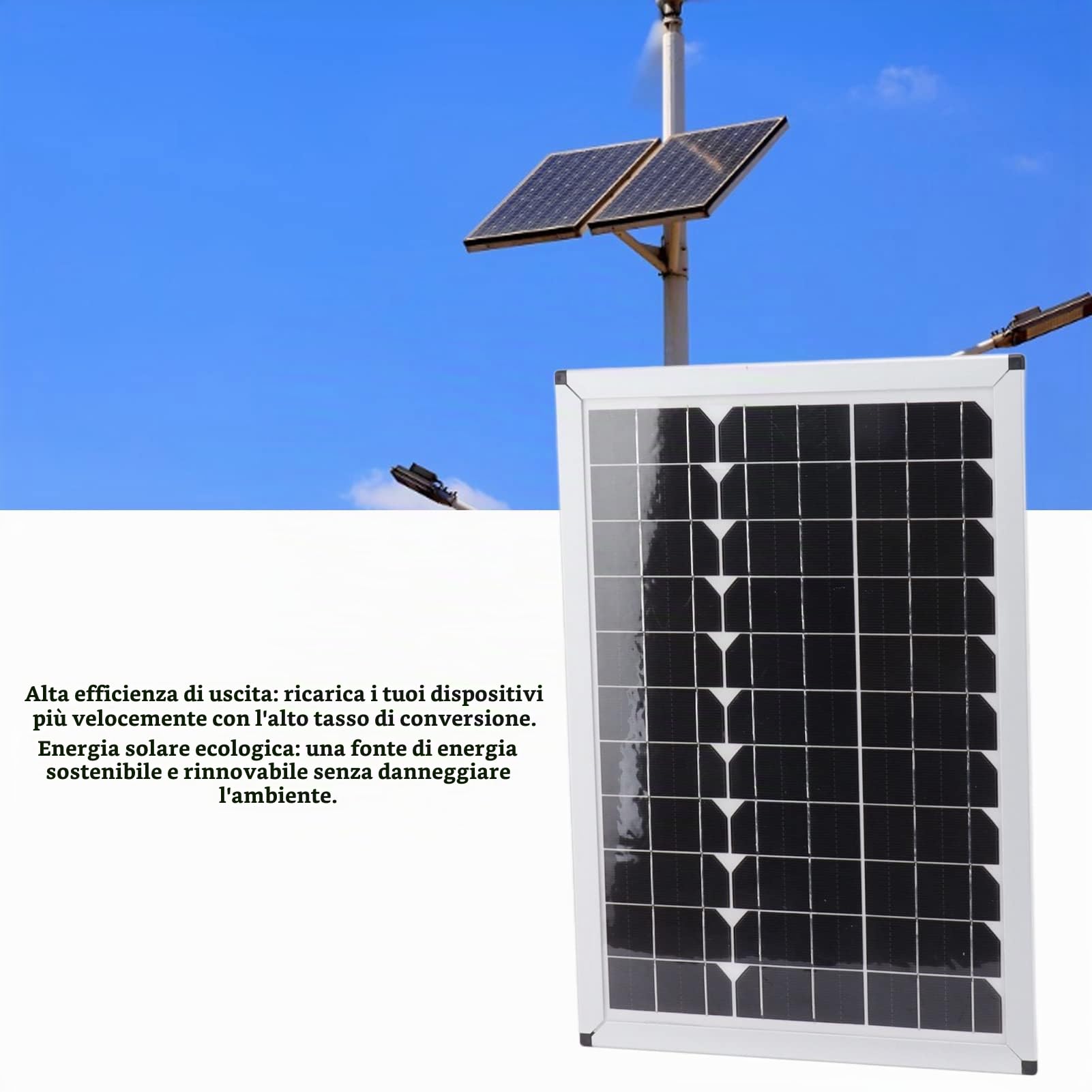 Kit di Pannello Solare da 100W E con Controller da 24 V 24 V per Campeggio per Auto