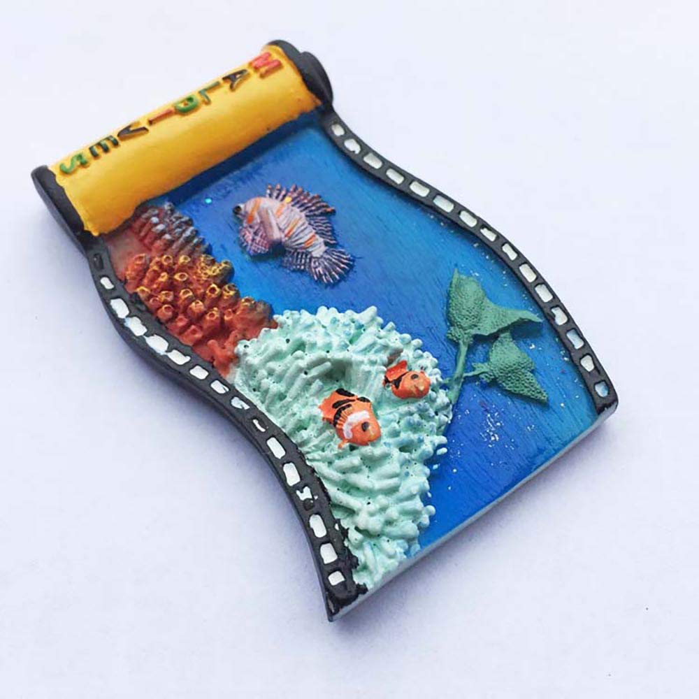 Wedaredai Magnete 3D Maldive Per Frigorifero – Souvenir Da Viaggio In Resina, 5x7 Cm, Fatto A Mano