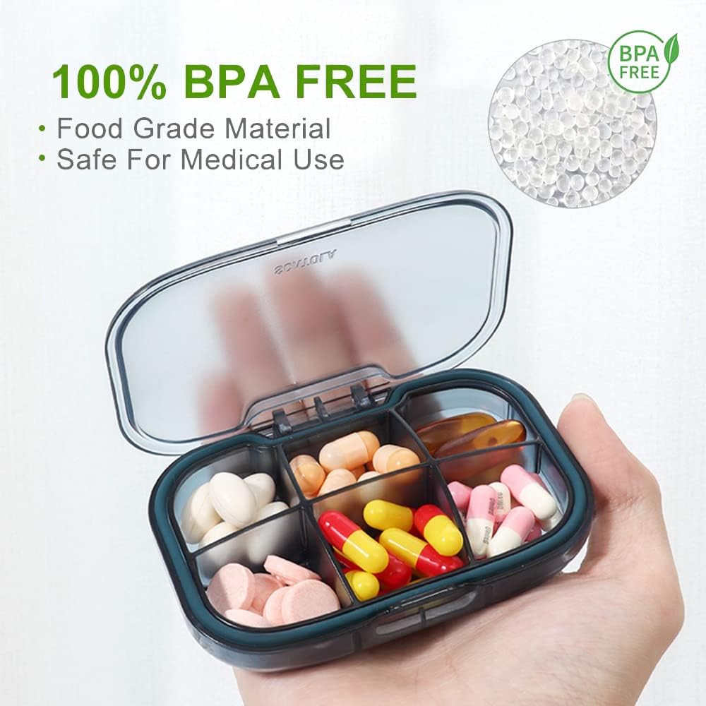 Portable Pill Case, Blue