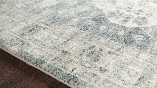 Tapete Loloi Rosette Denim/Fog 228x290 cm miniatura 4