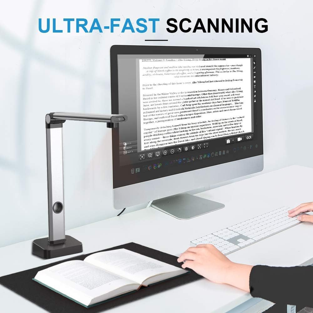 JOYUSING Scanner de documents HD 14 MP, format de capture A3, OCR