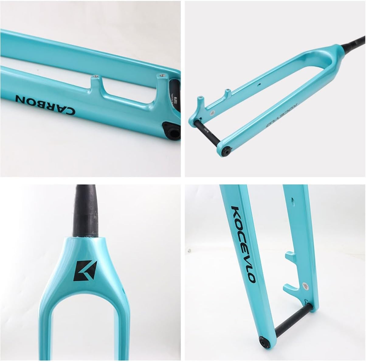 Carbon Fiber 1-1/2 Tapered Front Fork 29er Carbon Bike Rigid Fork Thru Axle 15x110mm Boost 28.6mm Disc Brake Mountain Bike Fork