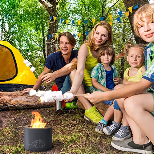 Table Top Fire Pit Bowl - Tabletop Rubbing Alcohol Fireplace Indoor Outdoor Decor Mini Fire Pit Long Time Burning And Smokeless Birthday Gifts (Black) #TOP1