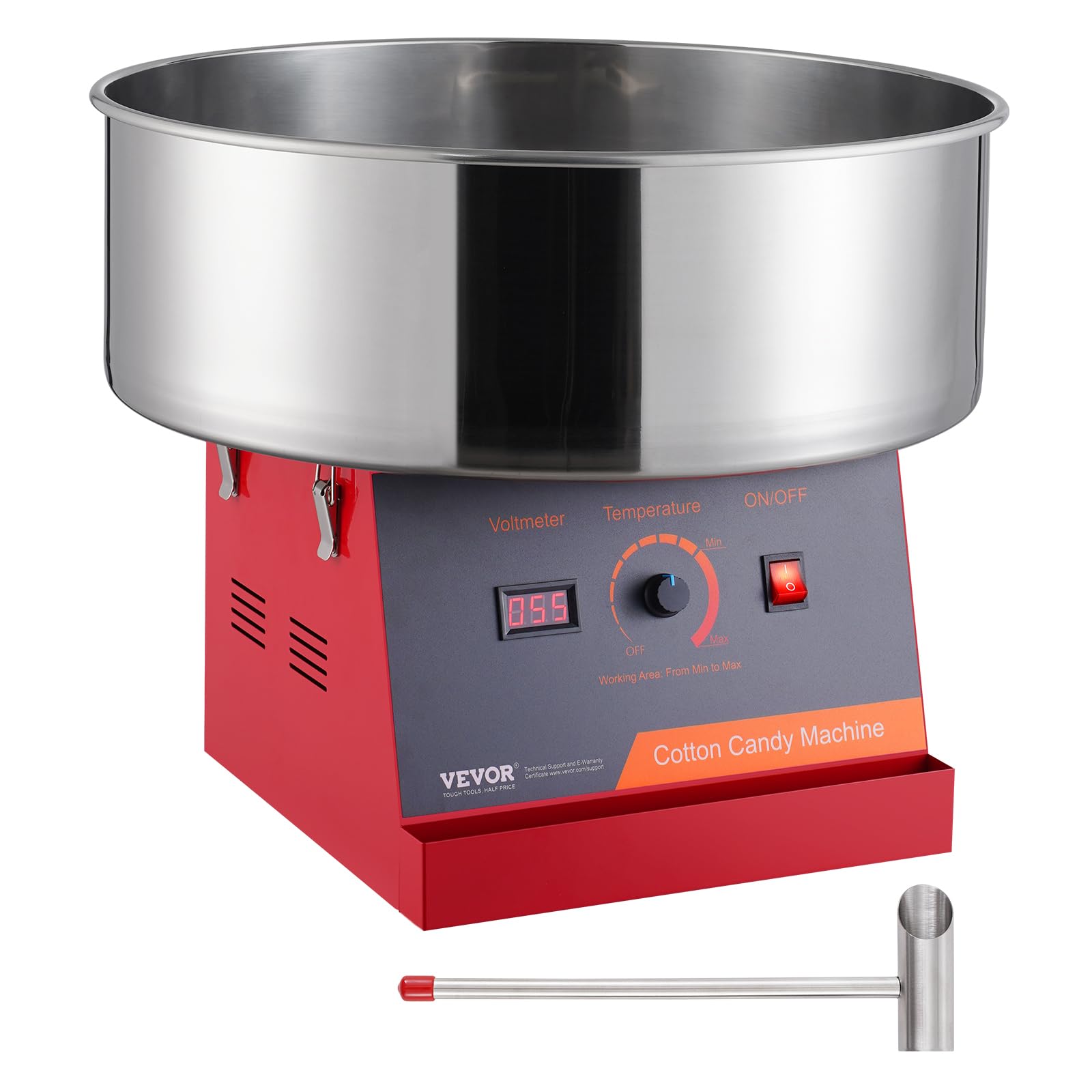 VEVOR Cotton Candy Machine Commercial, 1000W Electric Floss Maker