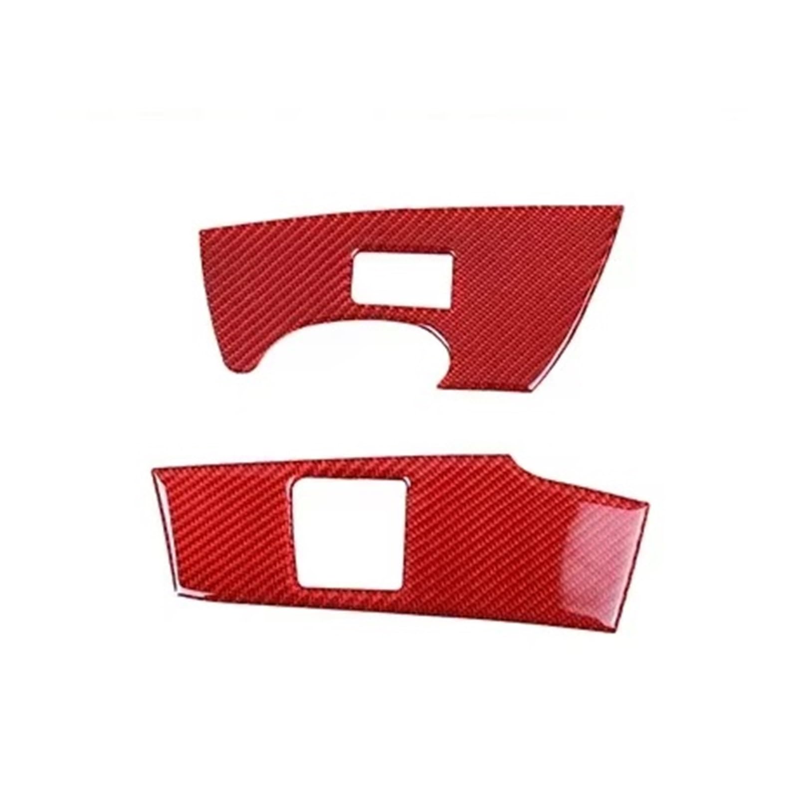 Tingyus Red For Chevrolet For Corvette C7 2014-2019 Window Lift Switch Frame Sticker Interior Accessories Car Interior Mouldings