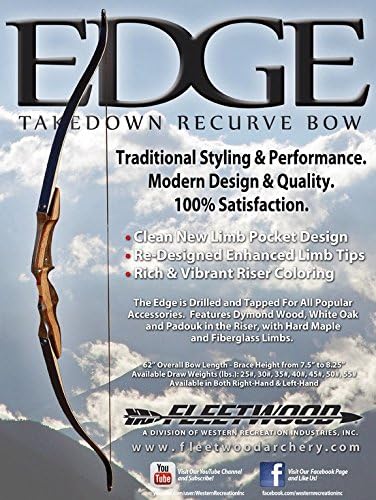 Fleetwood Edge Take Down Recurve 29# 62" Right Hand