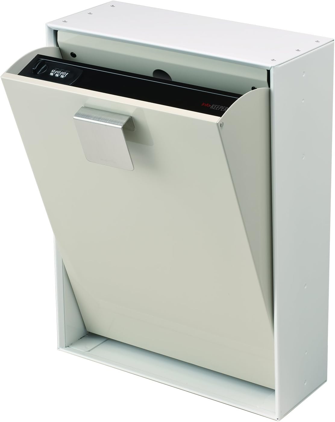 Kowa Sonia Swing, Detached Mailbox for House, Large Postal, Off-White