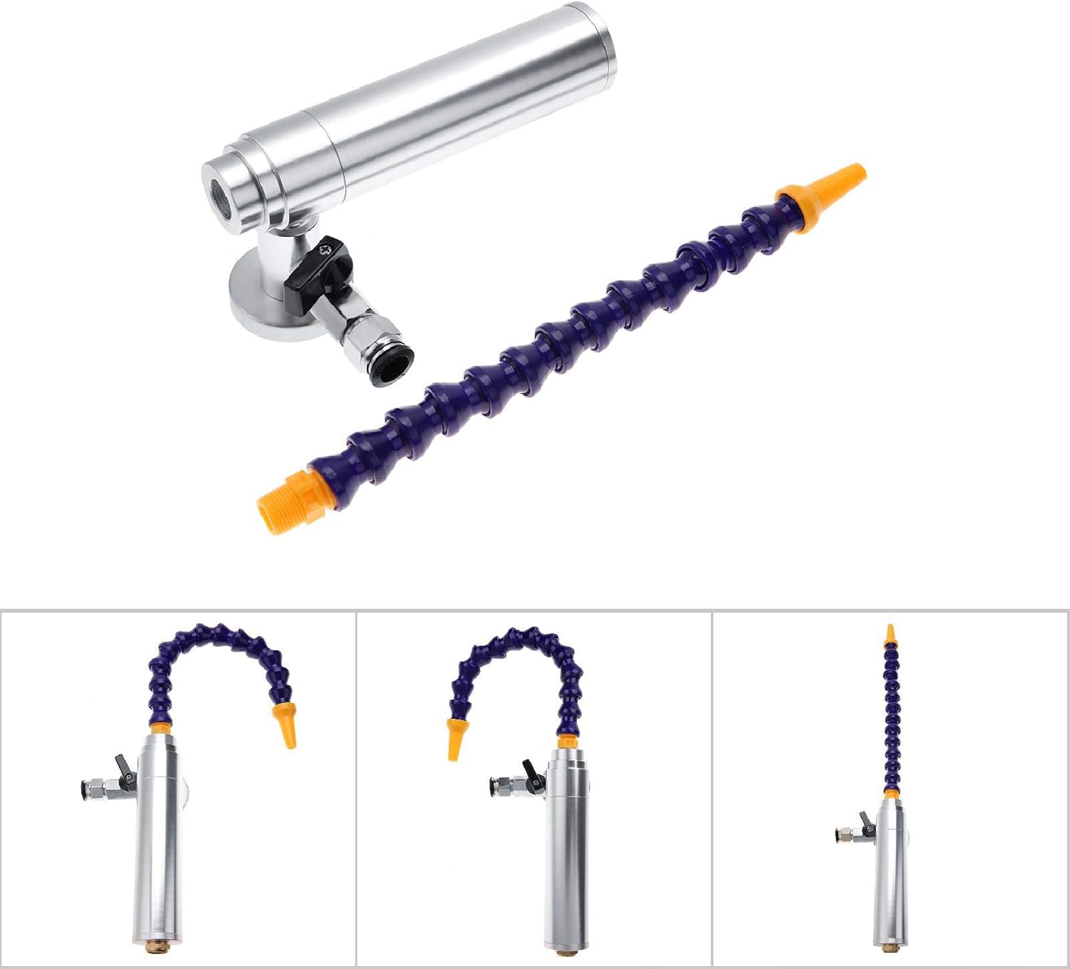 160MM Cold Airwith Tube, Cold Air, Vortec Air VortexCold Airfor Dry Cooling, Compressed, Adjustable Outlet for Small Area Cooling (Standard Type + Heat