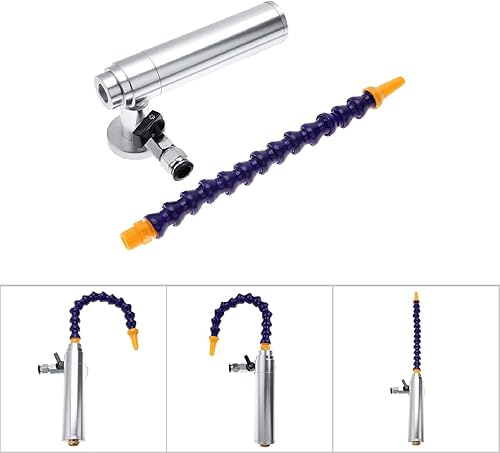 Miniatura 6 de AUNMAS Cold Air Dry Professional Vortex Tube, Aluminum Alloy Cooling Gun 6.9 bar 1000Btu 160mm Vortex Cold Air Gun with Flexible Tube(with Insulated