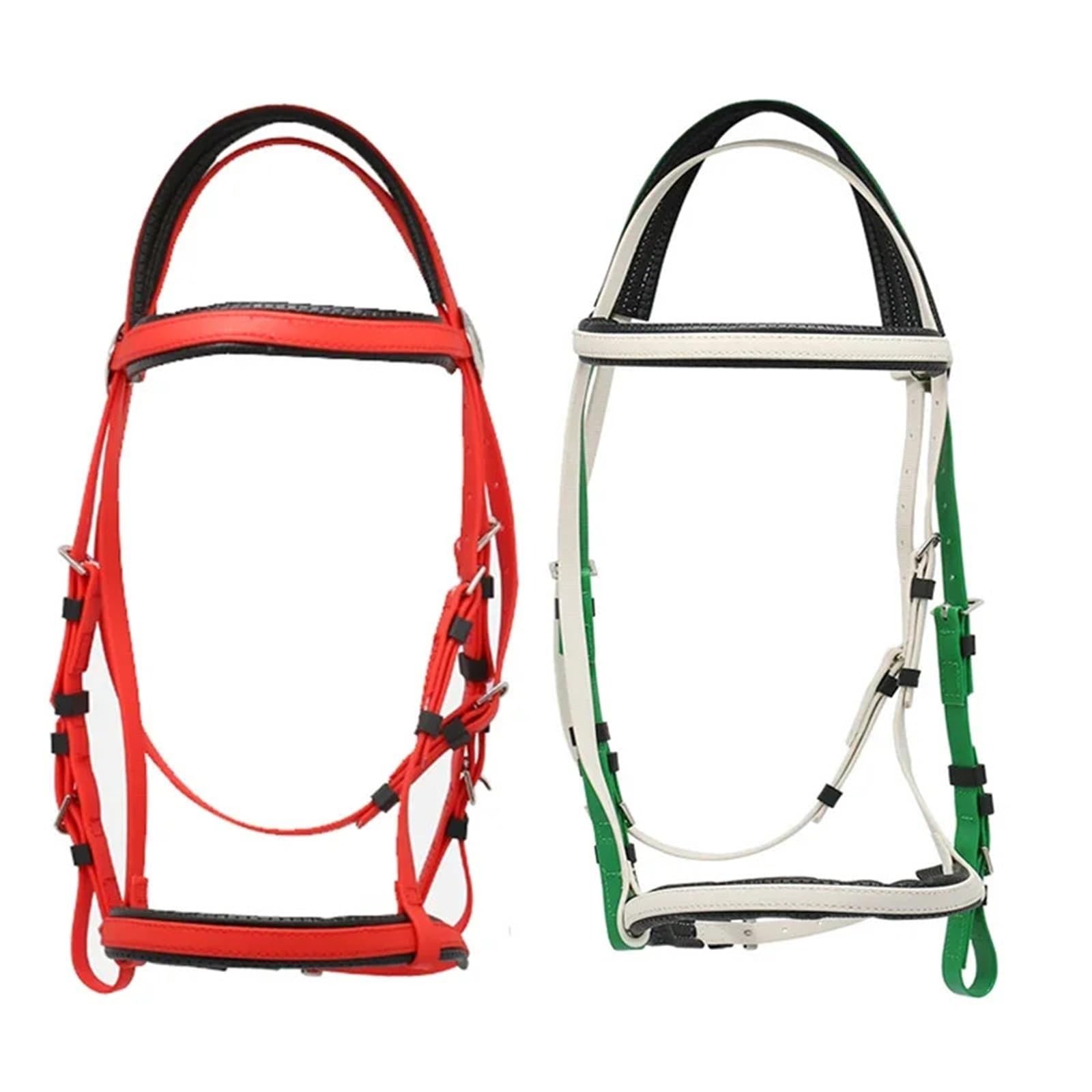 Briglia con redini in nylon resistente e impugnatura in gomma for cavezze for cavalli da corsa di resistenza
