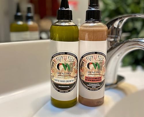 CWHaircare Set de crecimiento, el kit de iniciación de 2 piezas para el cuidado del cabello CW ayuda a hacer crecer tus bordes y coronar la espalda