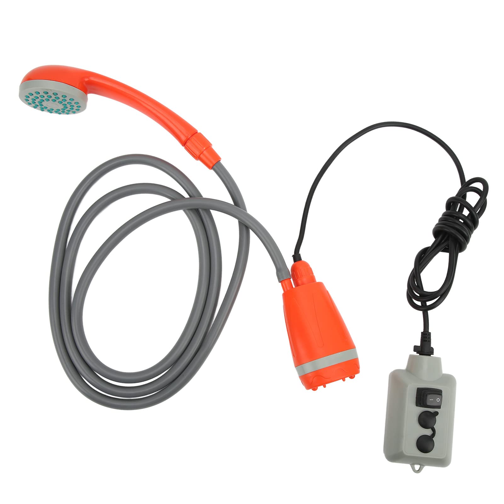 Przenośny Prysznic Kempingowy, ładowany Przez USB Prysznic Kempingowy Z Baterią Litową 2200 MAh, Wygodna Głowica Prysznicowa Na Zewnątrz Na Kemping, Wędrówki, Podróże