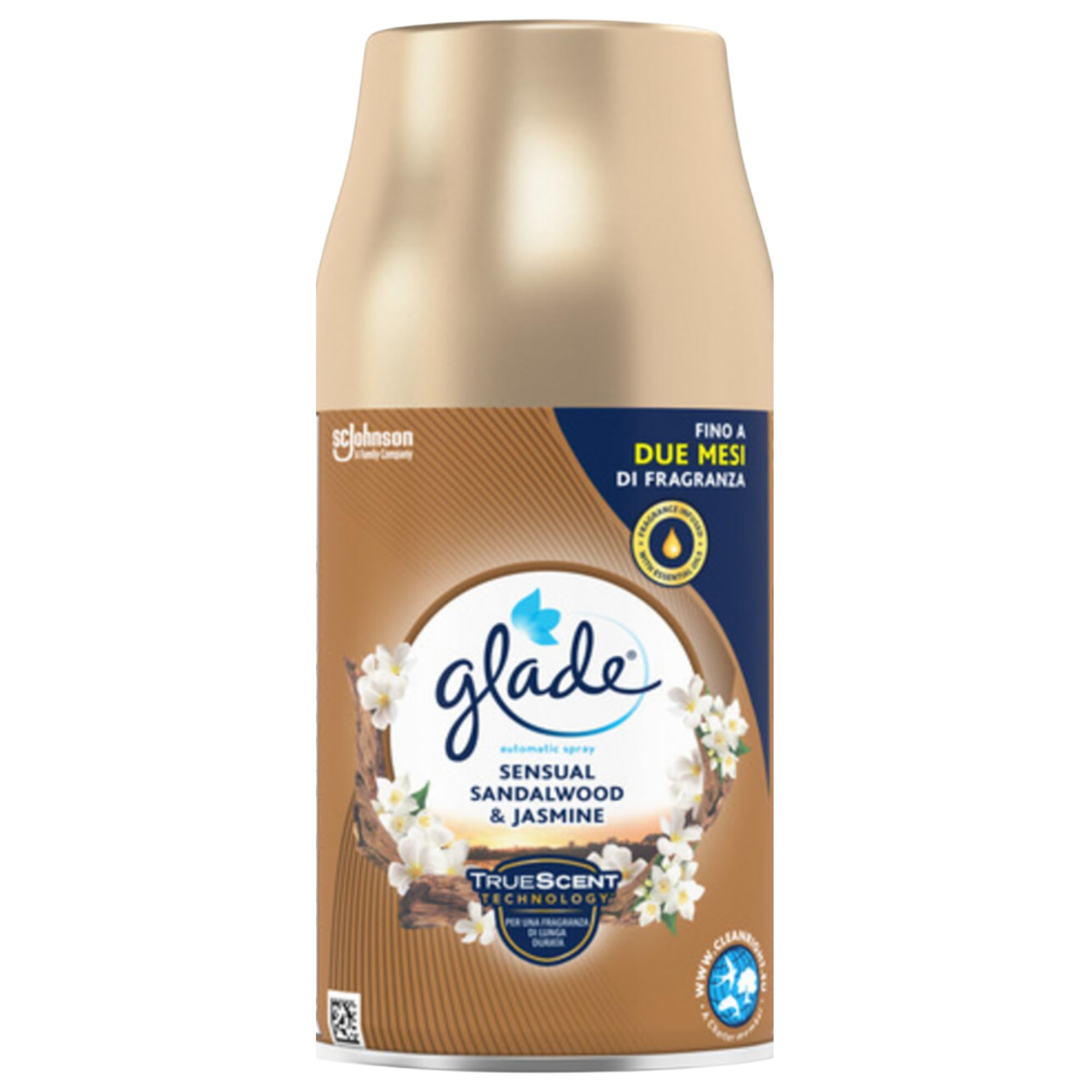 Glade Automatic Spray Set mit 4 Nachfüllpackungen - Lavendel & Jasmin - Entspannendes Zen - Vanille Blüte - Sandelholz von Bali und Jasmin