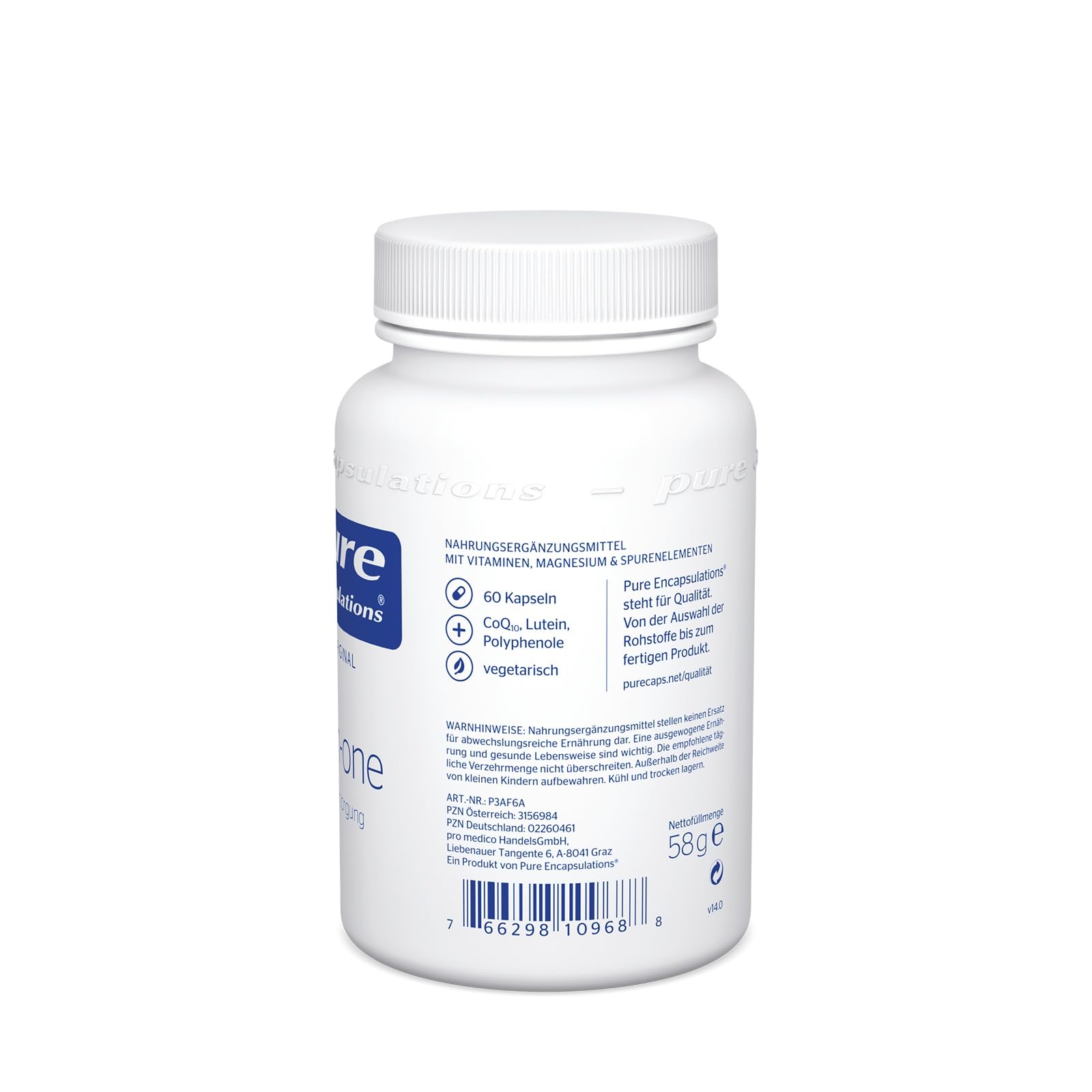 Pure Encapsulations All-in-one | A-Z Vitamine und Mineralstoffe plus Coenzym Q10 in Kombination mit dem Carotinoid Lutein sowie Polyphenolen | 60 vegetarische Kapseln (bis zu 2 Monate)