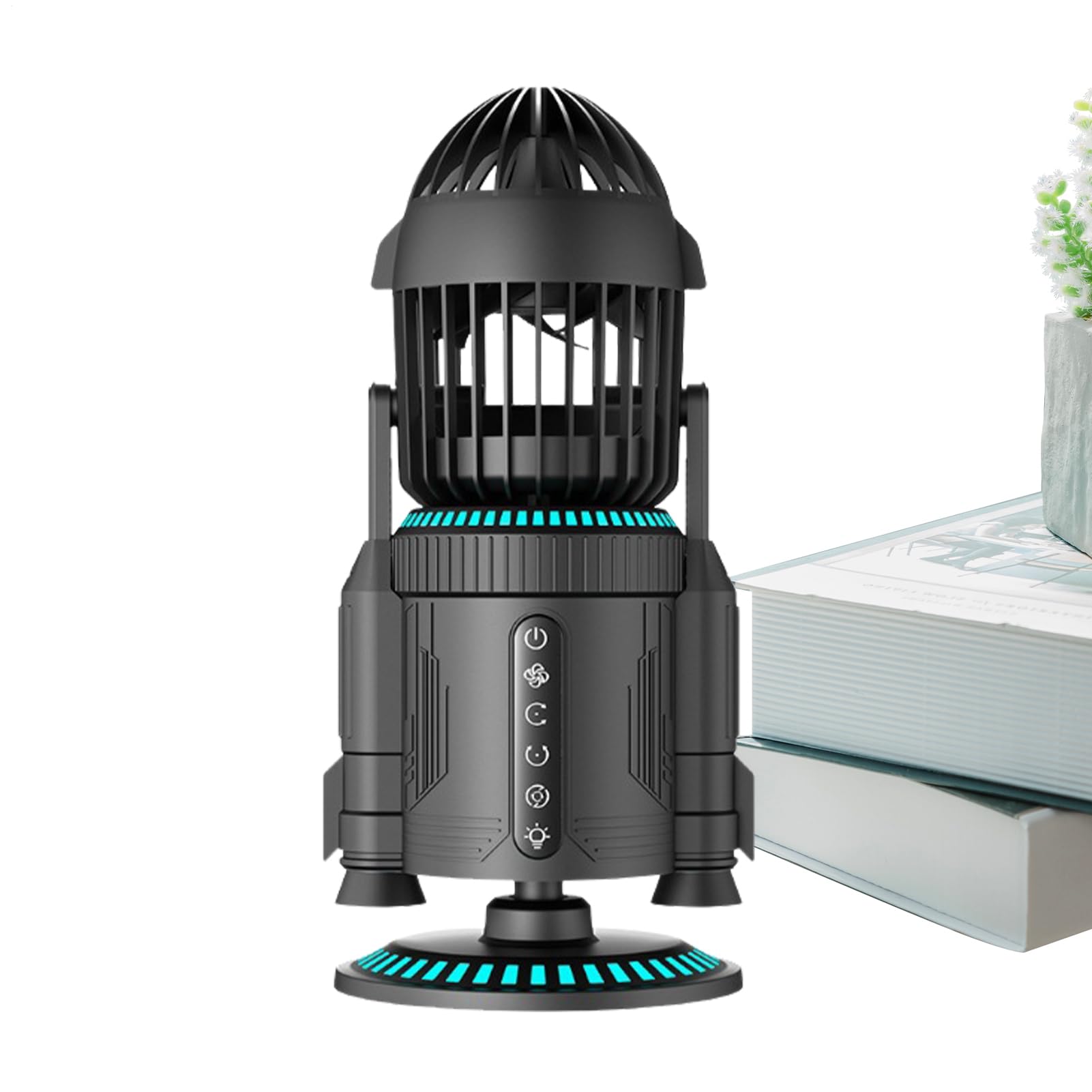 Ventilateurs personnels courant d'air intense avec lumière pour table et bureau