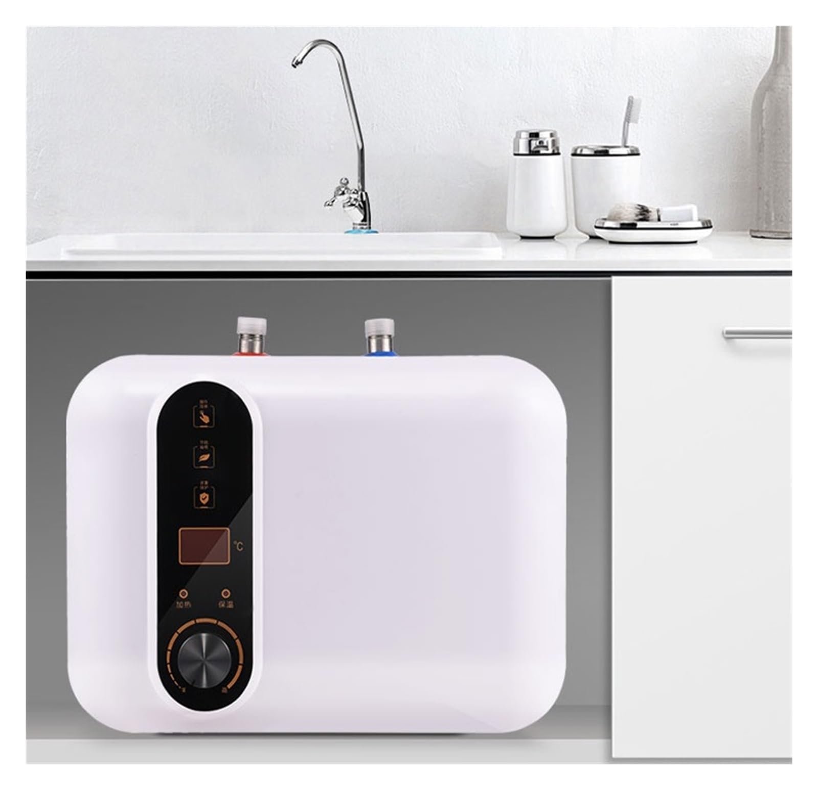 Natychmiastowy podgrzewacz, wody, Mini Oszczędność Energii 10L Elektryczny Bezzbiornikowy Podgrzewacz Wody, Elektryczny Bezzbiornikowy Podgrzewacz Wody