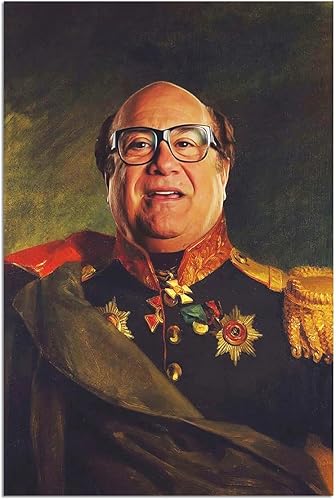 Kreezi Danny Devito - Póster de pintura clásica, póster con texto en inglés "It's Always Sunny Actor Regal Comediante Writer Canvas Wal Art Danny