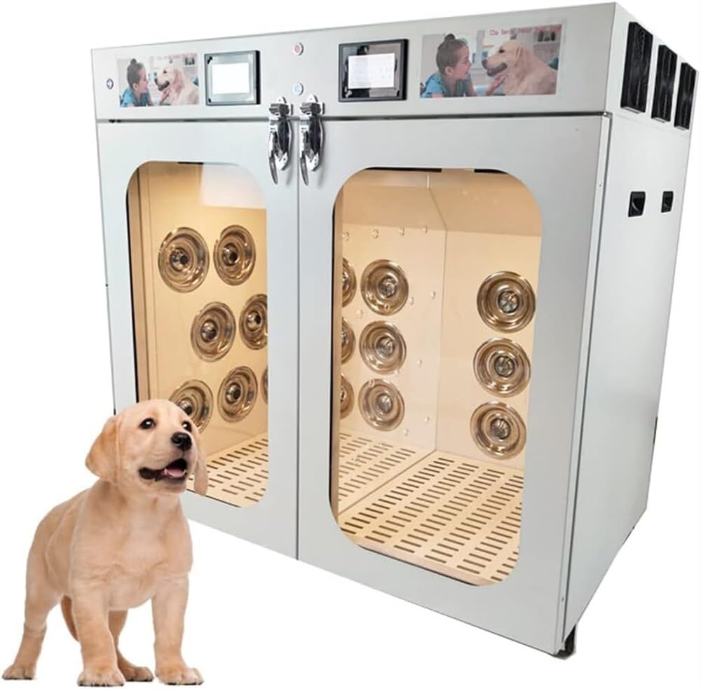 RYTJFDSAZ Secador De Pelo for Mascotas Grande Secador De Pelo for Perros, 26 Salidas De Aire Temperatura Constante Inteligente, 0-45 ° C 3 Velocidades De Viento Ajustables