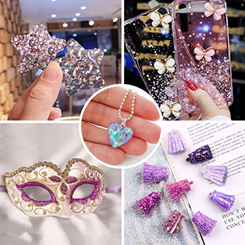 Skymore 12 Stück Nagel Glitzer, Make-Up Glitzer für Gesicht Nägel Augen Haare Körper, Glitzerpuder Nagel Dekoration… – Bild 8