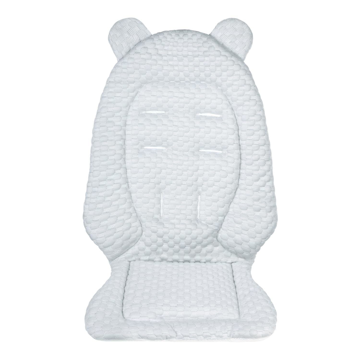 ITODA Coussin de Siège pour Poussette Bébé Coussin Réducteur de Landau en Coton Coussin Universel pour Le Siège et la Poussette Coussin de Chaise Haute Poussette Coussin Soutien Bébé, Gris