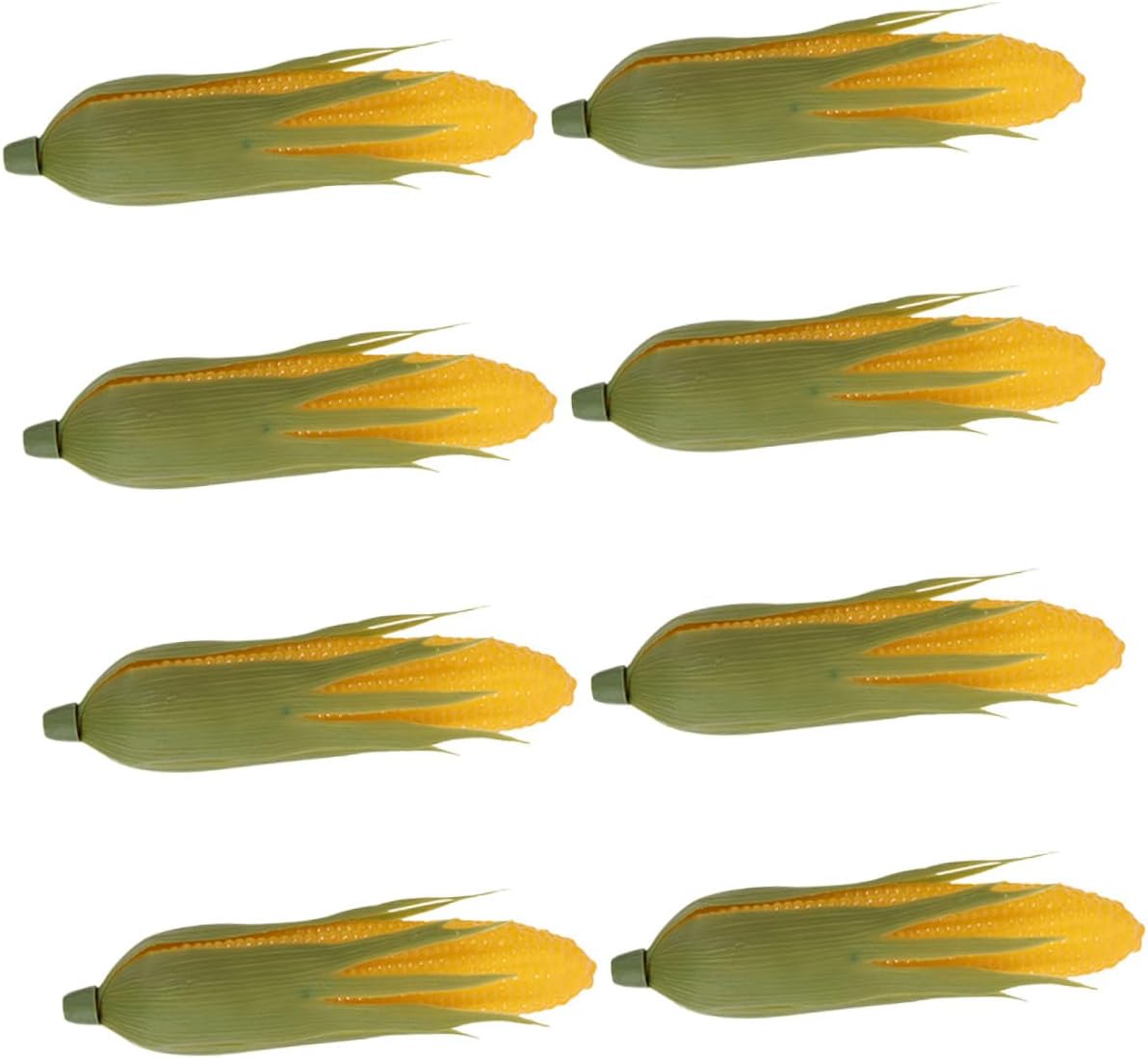 8pcs Lifelike Fake Corn Props Simulation Miniature Vegetable Models Realistic Faux Food Decor for Kitchen Decoration Food Photography and Display