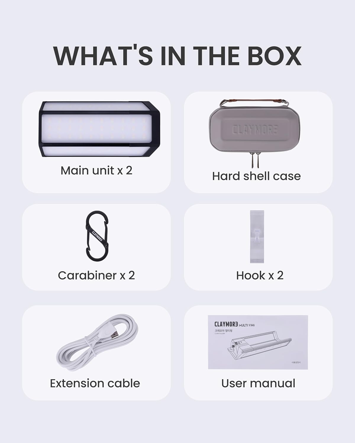 Claymore 3Face Pro Wing product dimensions and weight