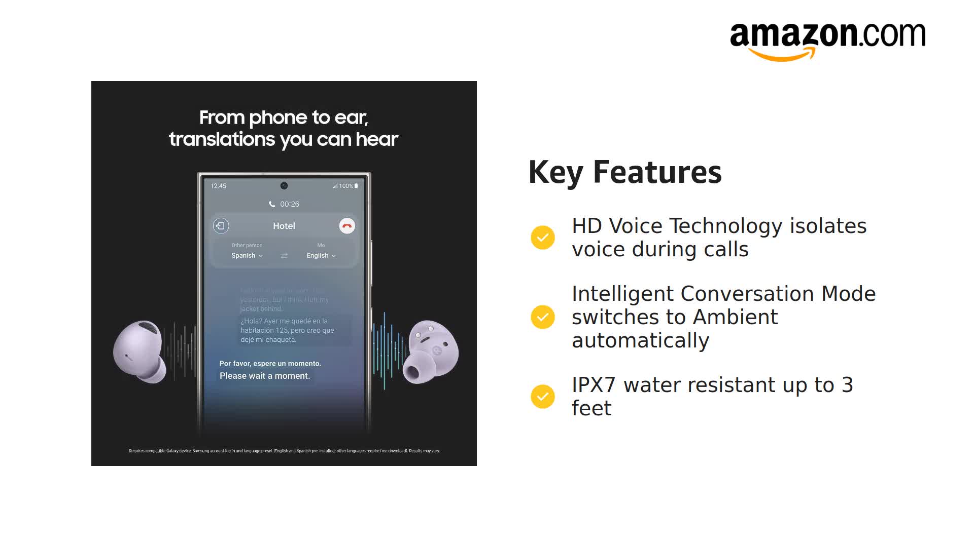 Amazon.com: SAMSUNG Galaxy Buds2 Pro (ANC) Ultimate Hi-Fi