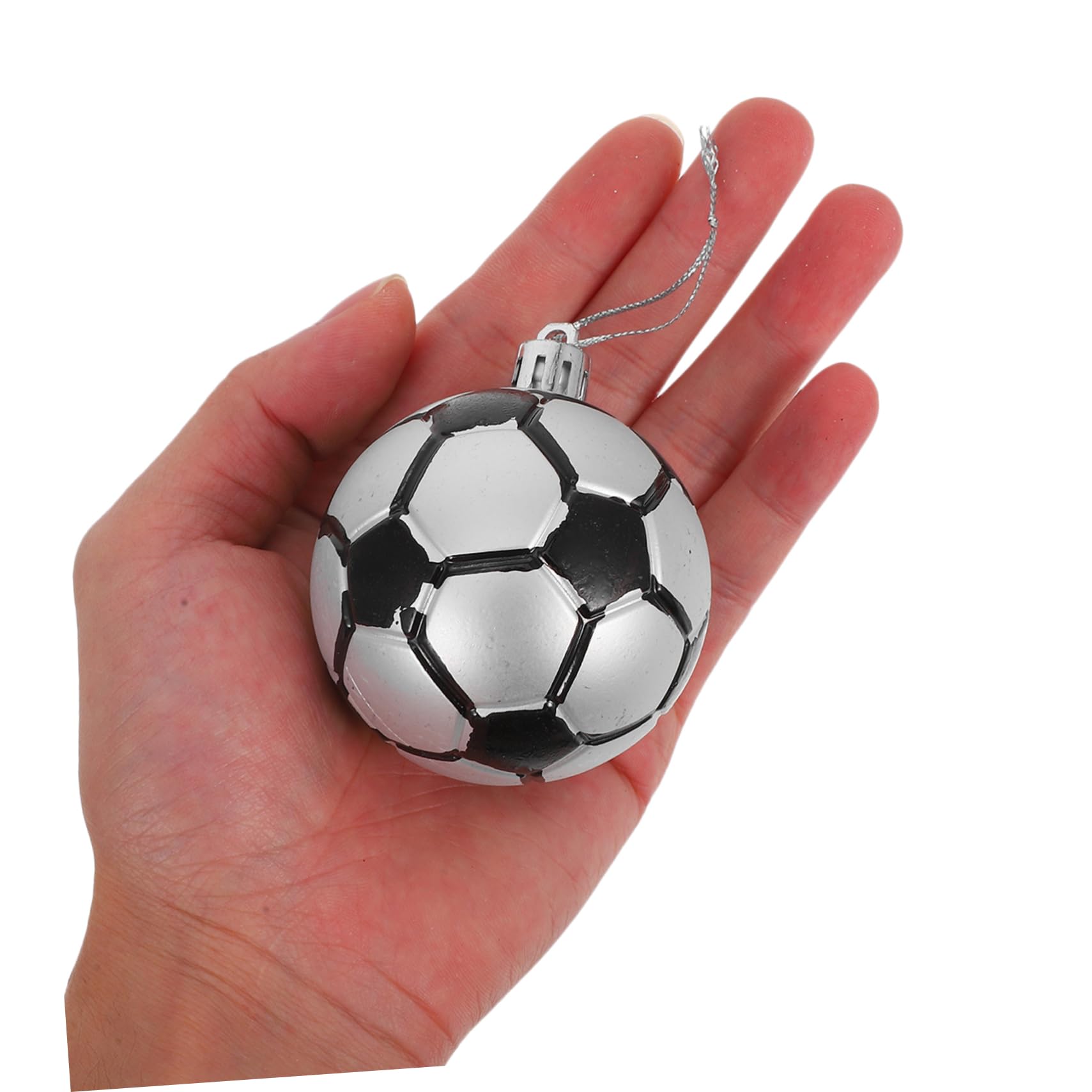 Toyvian Ornamenti di Natale di calcio per albero