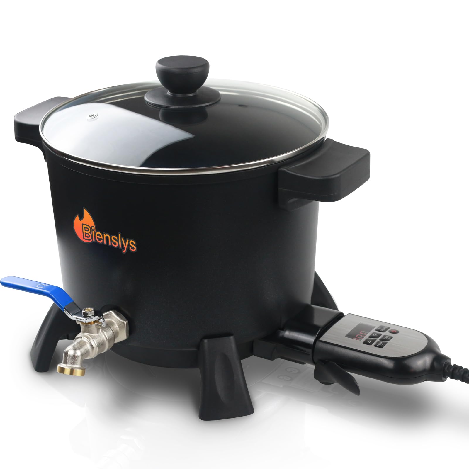 Bienslys Electric Wax Melter Melting Pot for Candle Making Non-stick Soy Candle Making 7L with Pouring Spout and Temperature Control Soap Base