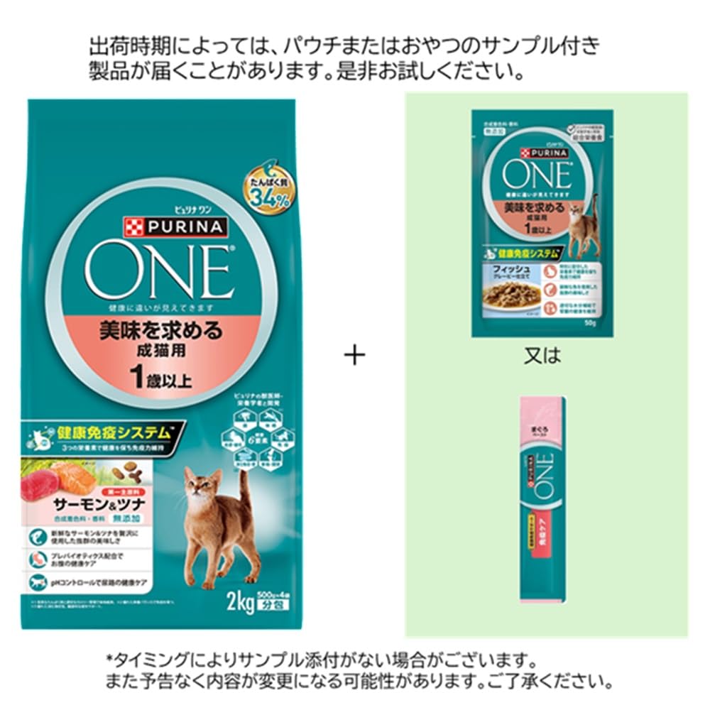 Amazon.co.jp: ピュリナワン キャットフード ドライ 美味を求める成猫