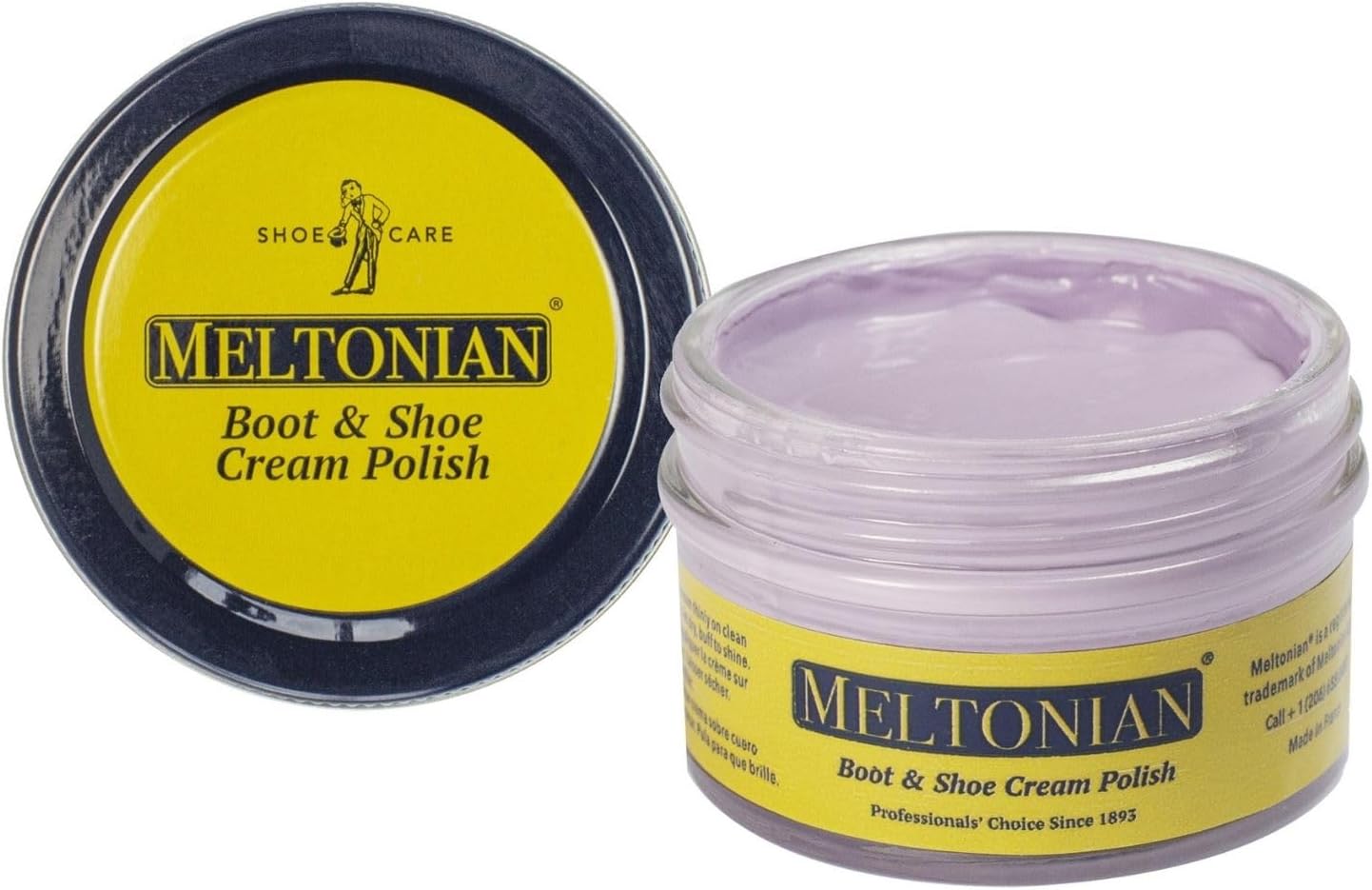 Meltonian Cream Shoe Polish, Boot Polish, Leather Shoe Polish Oil Based with Beeswax, Restores and Protects, Over 60 Colors