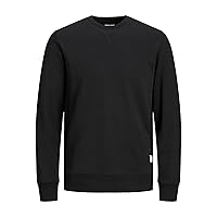 JACK & JONES Maglione a Maniche Lunghe in Taglia Extra Grande degli Uomini Felpa di