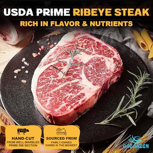 OCEANZEN Surf & Turf Duo – 2 Cold Lobster Tails (6-8oz Each) & 2 Ribeye Steaks (10 oz Each, USDA Prime) – Premium Wild-Caught & Gourmet Quality - Thumbnail 3