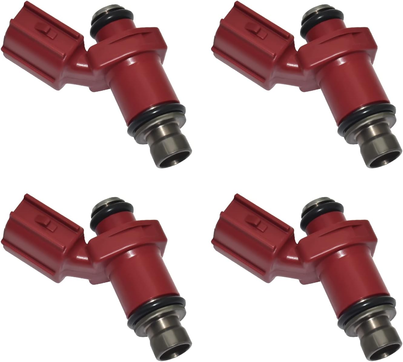 4Pcs Fuel Injectors 6D8-13761-00-00 Compatible with Yamaha 80 BEL Outboard 75HP 90HP 4 Stroke