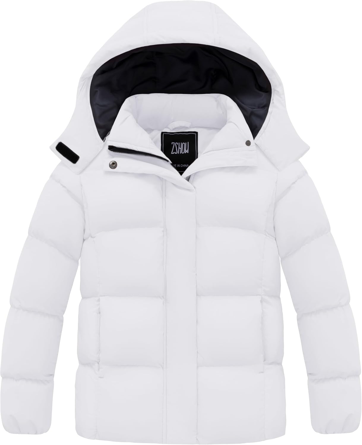 ZSHOW Girls' Lightweight Puffer Jacket Warm Hooded Winter Coat Quilted Outerwear Jacket