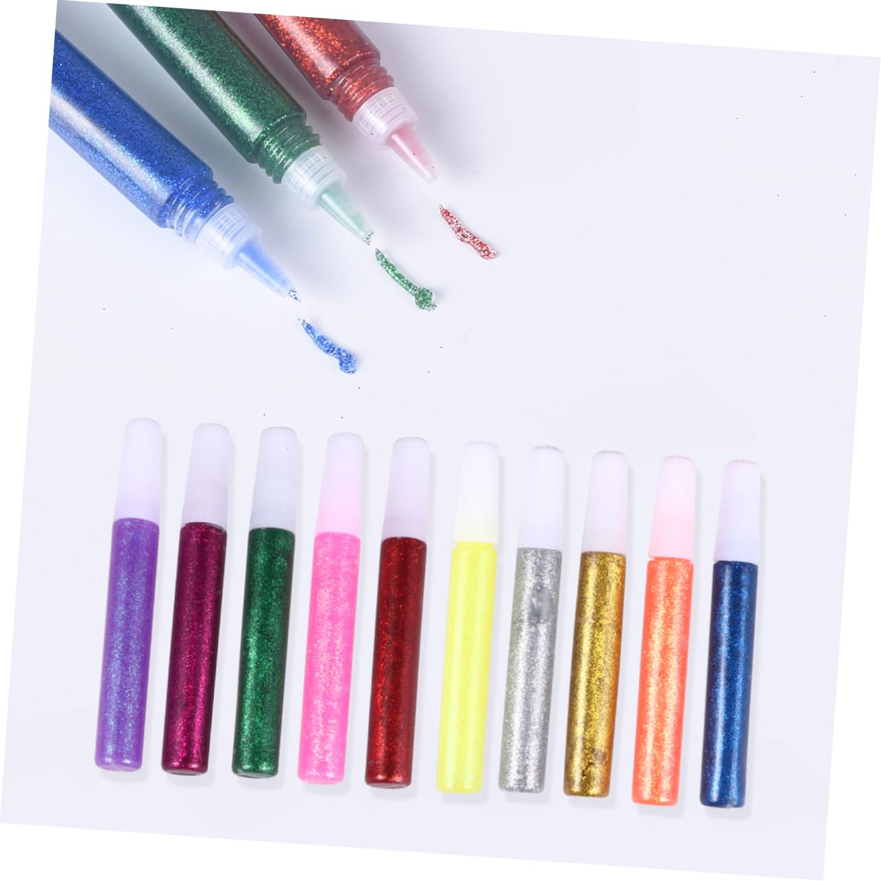 DOITOOL 5 Satz Glitzerklebestifte mit Glitter Gel für Basteln und Handarbeiten Zufällige Farbe