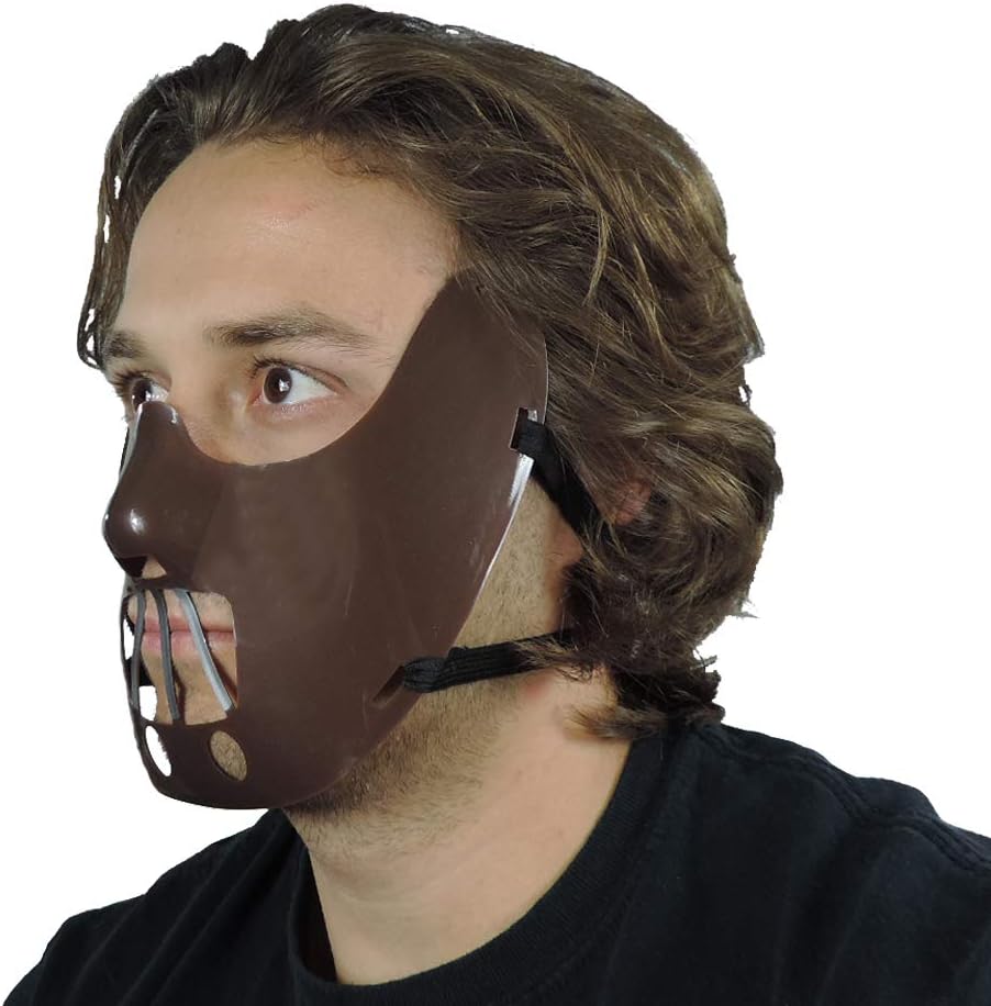Cannibal Hannibal Plastic Restraint Costume Muzzle Mask w/Elastic Strap