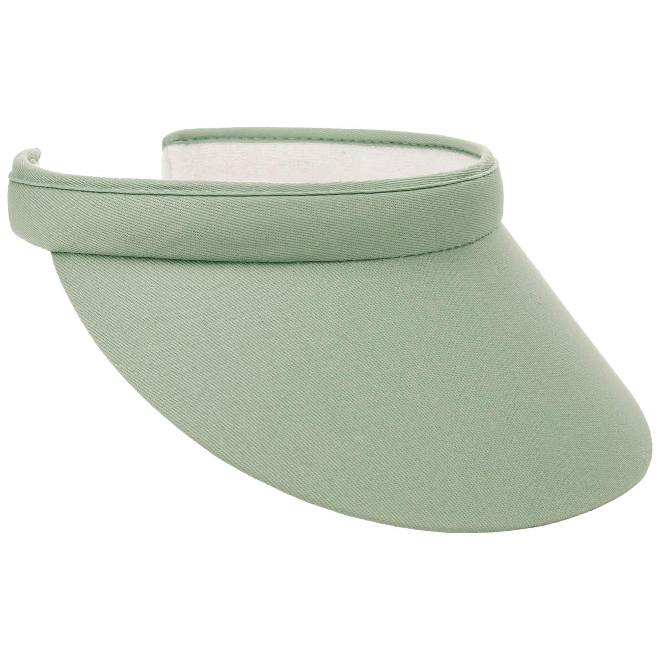 Lipodo Womens Visor Plain-Coloured Cotton Sun Visor with Towelling Band Summer Mint Green