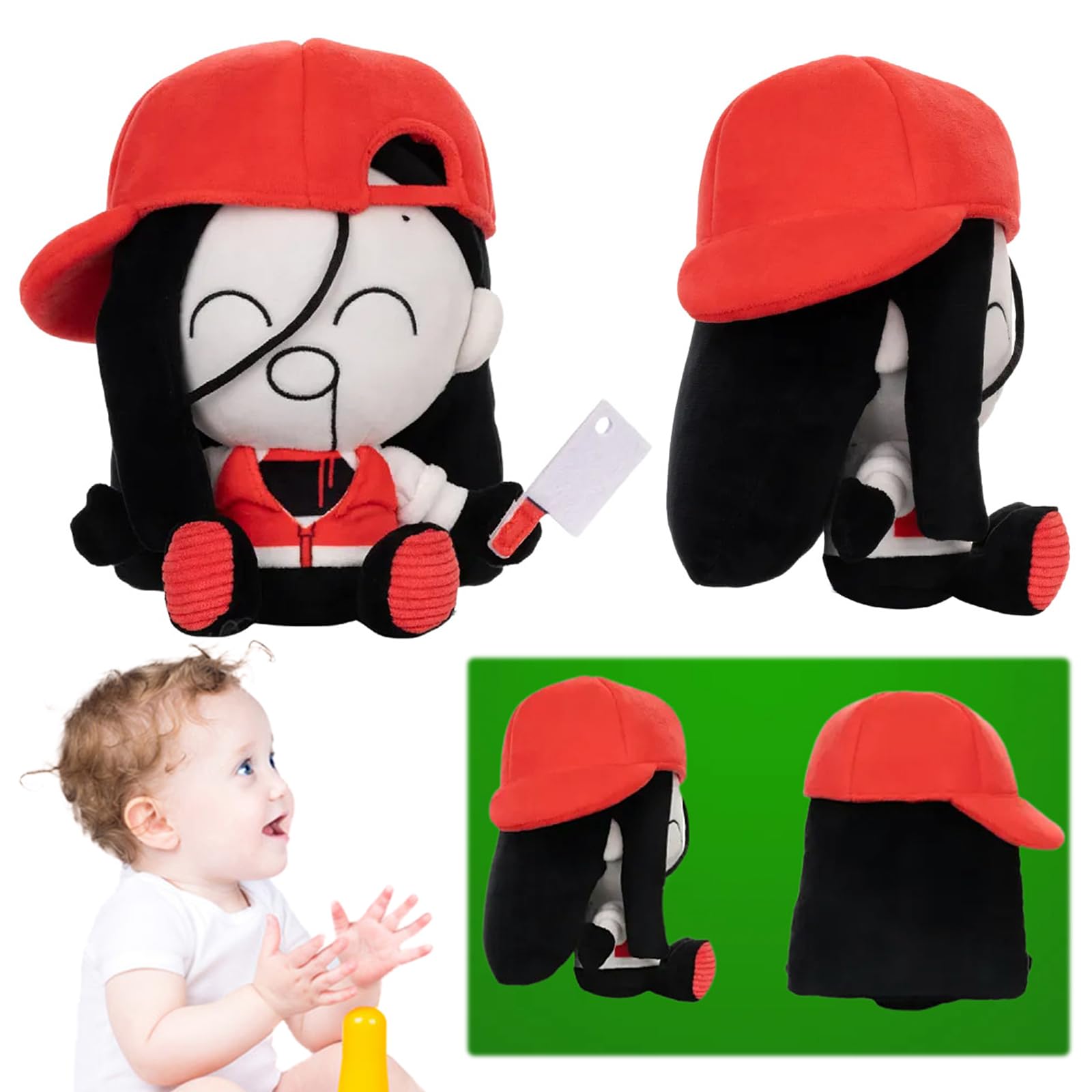 Vanity Butcher Peluche con Design Morbido e Calmante, Peluche Morbido per Bambini, Decorazione per Camera, Asilo, Soggiorno, Auto, Divano