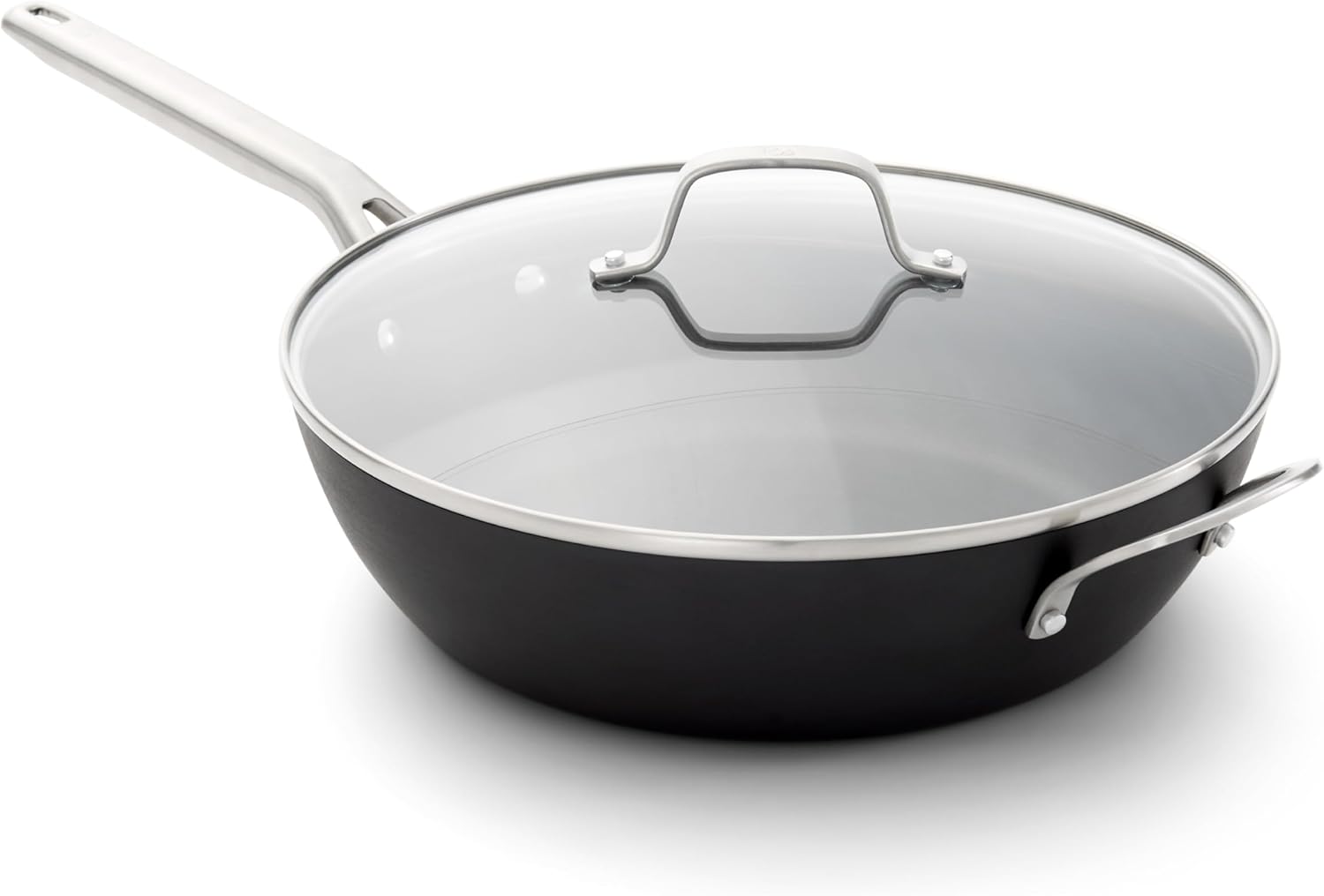 Calphalon 12\" Hard Anodized Nonstick Jumbo Fry Pan with Lid - Thumbnail 2