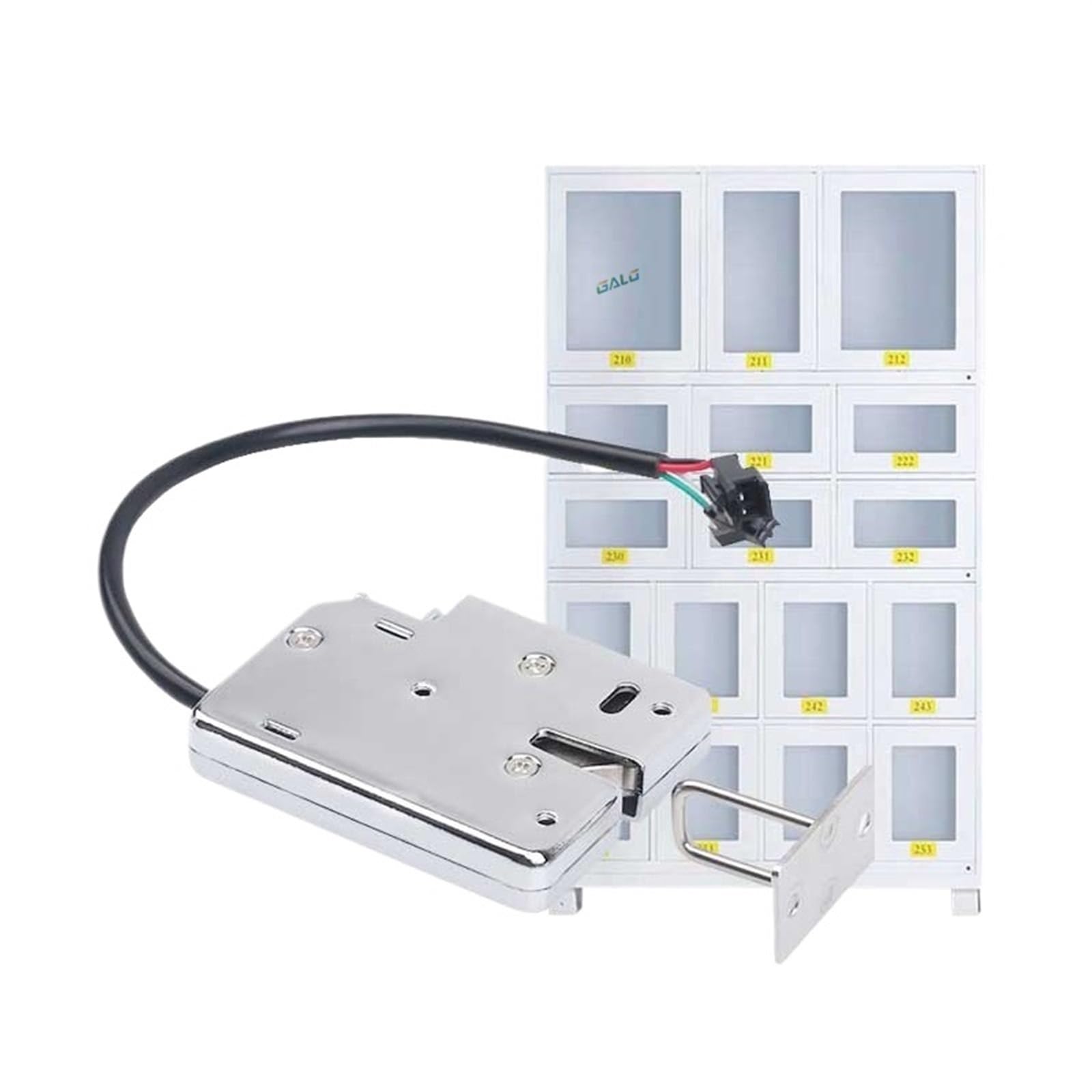 Zamek elektromagnetyczny DC12V Zamek do szafki Elektroniczny zamek, inteligentny zamek do drzwi szafki, inteligentny zamek do szafki (czarne 2 linie)