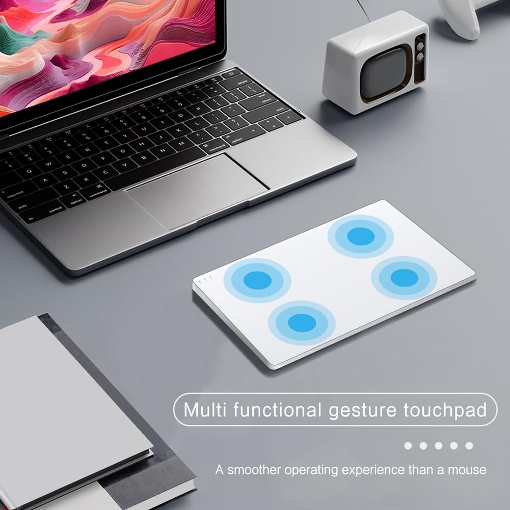 Trackpad Bluetooth senza 2,4 G cablato Touchpad Touchpad Ricaricabile Touchpad Touch Pad Mouse per Computer Portatile PC Pad Nero