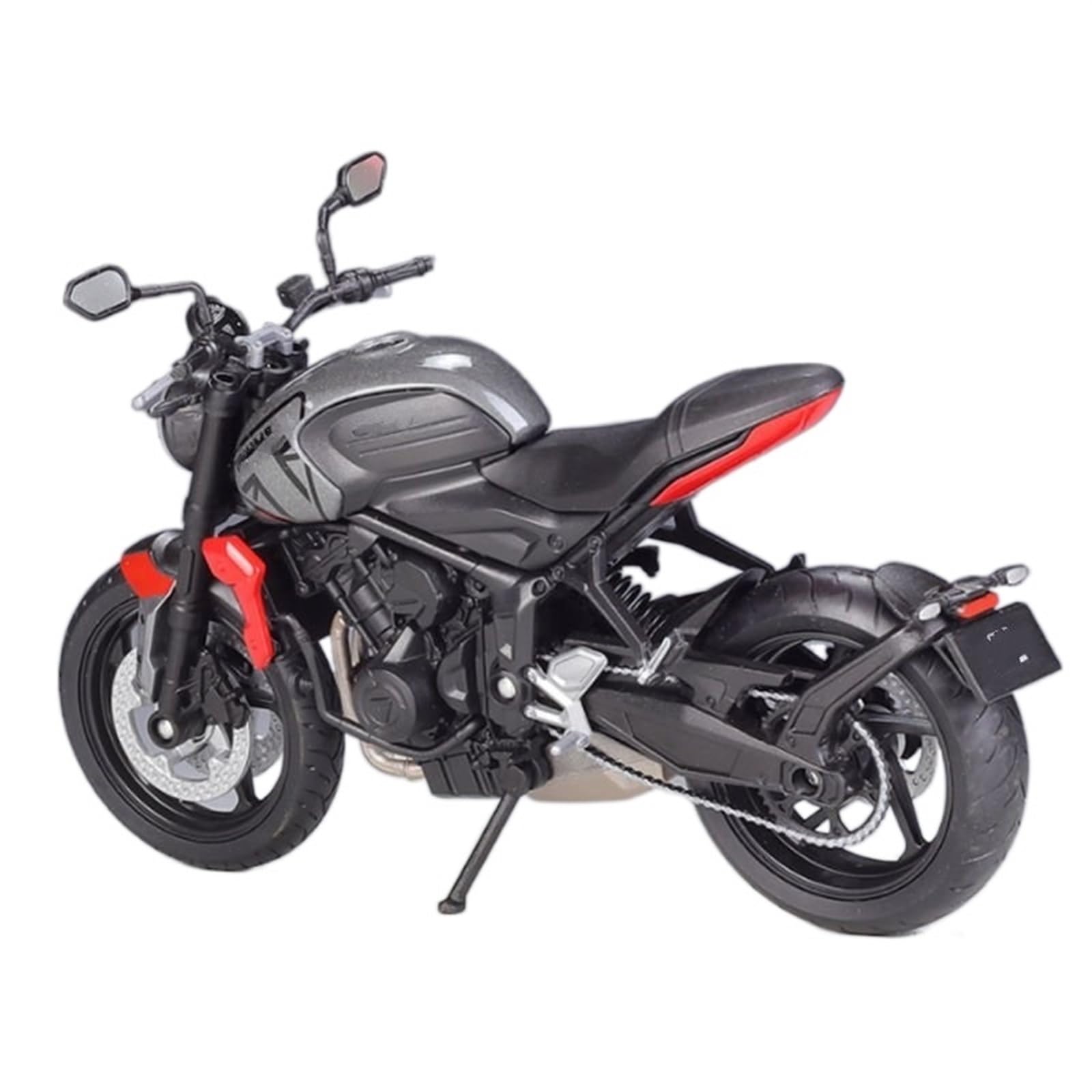 Modèle de moto Pour Triumph Trident 660 1:12 Alliage Modèle De Voiture De Course Simulation Moulage Sous Pression Métal Rue Sport Moto Modèle Adulte Cadeau(Black)
