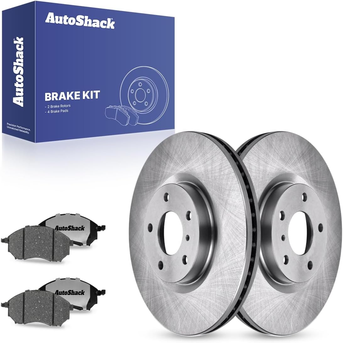 AutoShack Front Vented Brake Rotors + Ceramic Pads 6-PC Brake Kit Replacement for 2009-2013 INFINITI G37 2011-2014 Nissan Murano 2005-2008 INFINITI G35 2009-2020 Nissan 370Z 12.58" (319.6 mm)