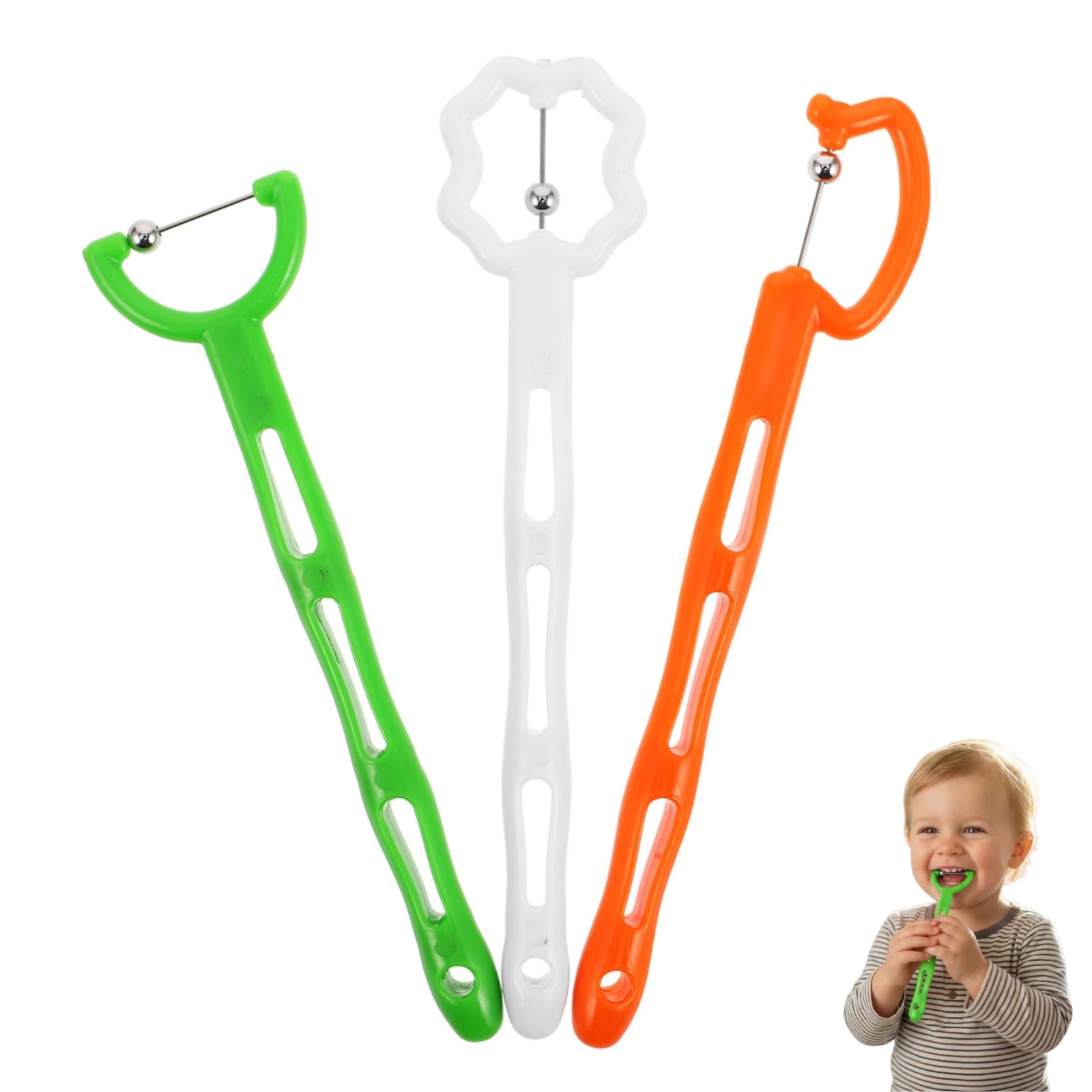 Didiseaon 3pcs Oral Muscle Trainer Tongue Muscle Exerciser for Kids Speech Therapy Materials and Oral Motor Therapy Tool