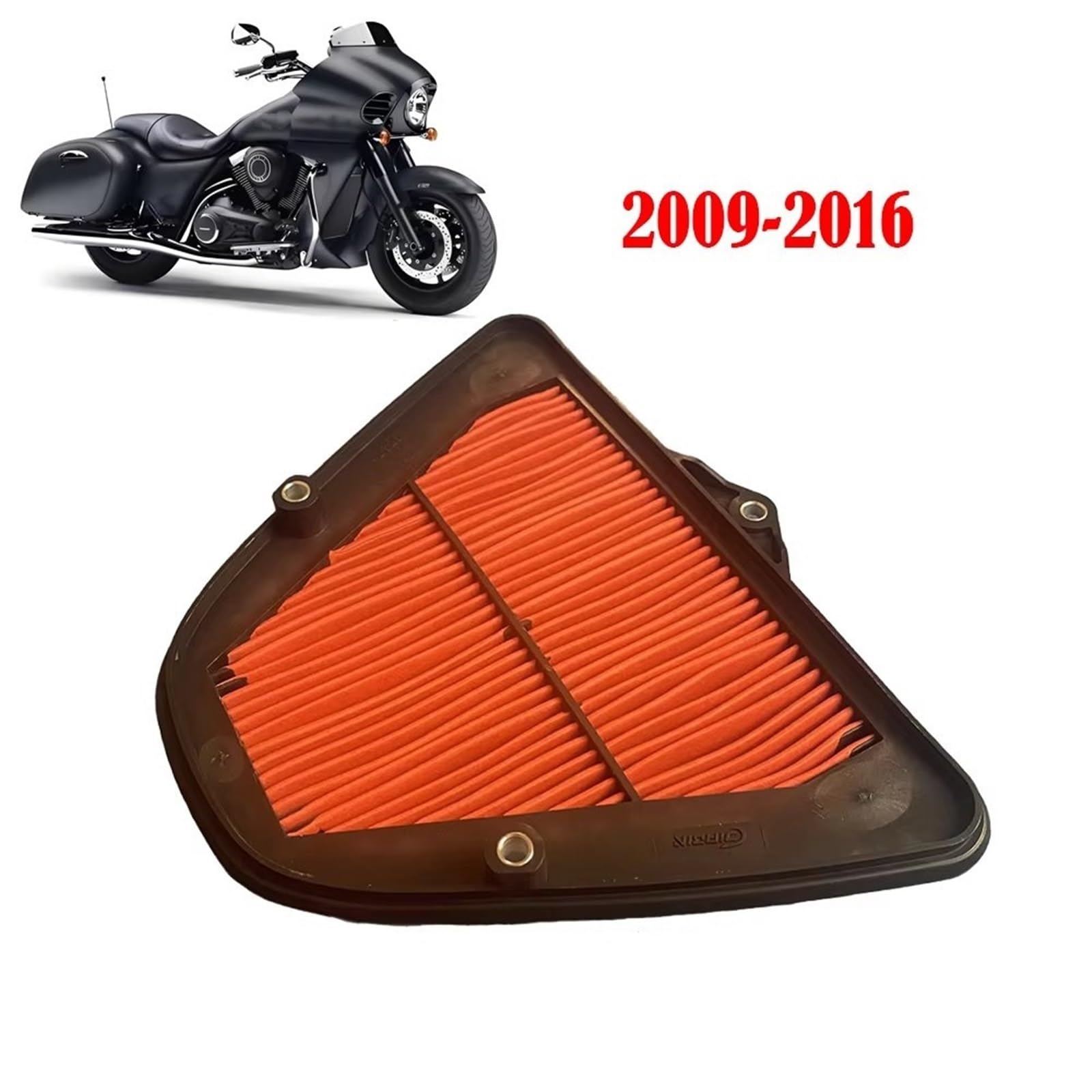 Filtro Aspirazione Aria Moto Per Kawasaki Per VN1700 | Per Vulcan Voyager 2009-2016 Pulitore filtro aria motore moto 1700cc(2 Pieces)