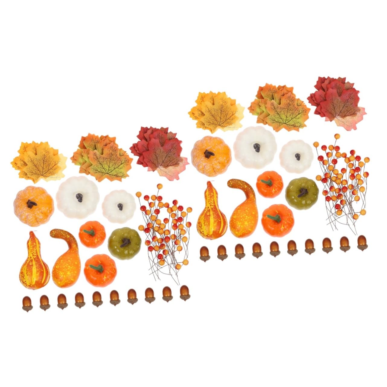 Didiseaon 240 Pz Kit in Schiuma Raccogliere La Ghirlanda Di Mensola Kit Di Decorazioni Autunnali Mini Zucche Artificiali Mini Zucche Finte Autunno Oggetti Di Scena Del Modello