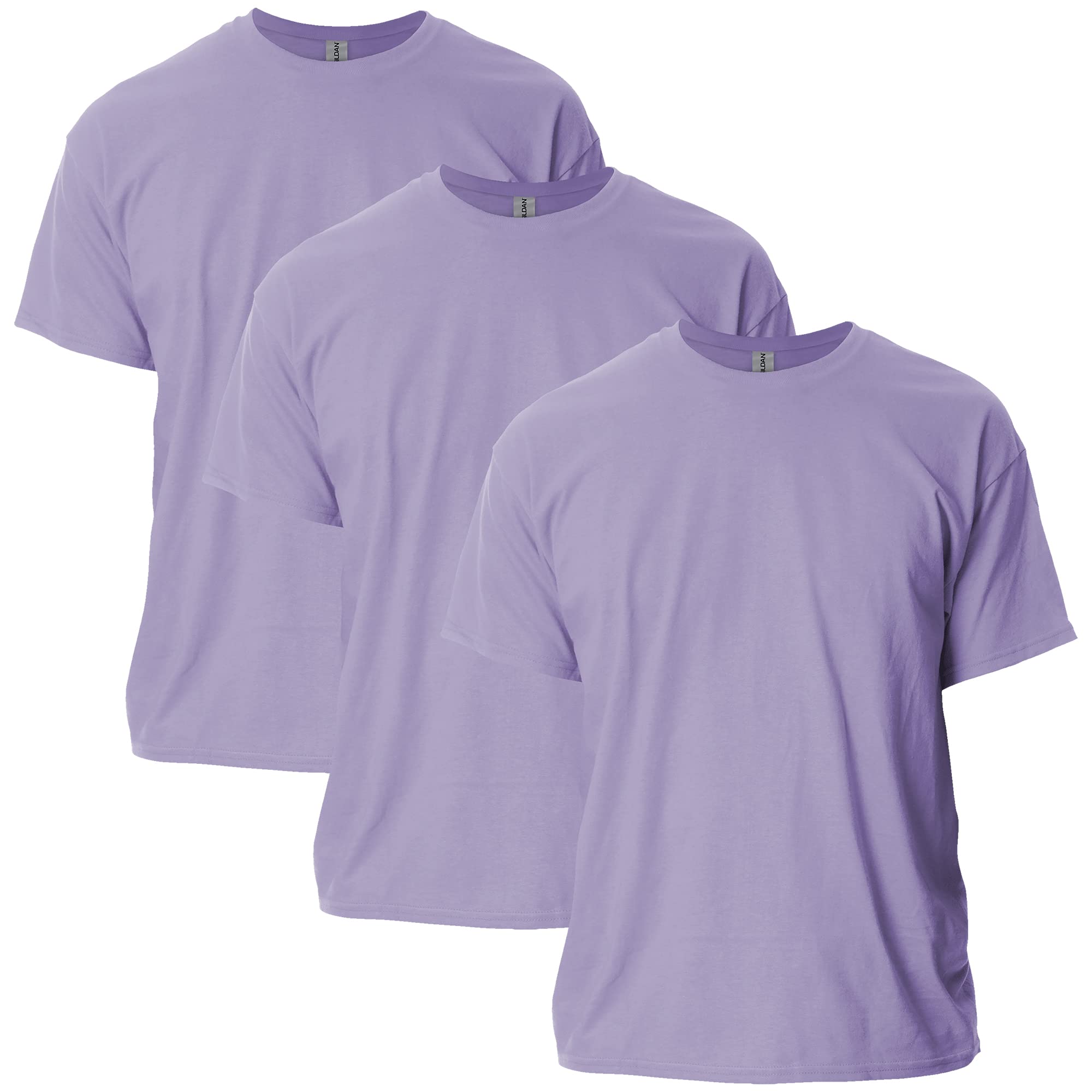 Gildan Men's Ultra Cotton T-Shirt, Style G2000, Multipack, Orchid (3-Pack), XXL (Pack of 3)